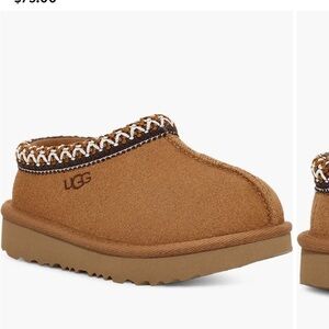UGG Tan Slip-On Shoes with Braided Trim Tasman 7 toddler